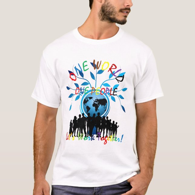 Världsmedborgare förenade t shirt (Framsida)