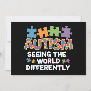 Världsmedvetandet om olika autism inbjudningar