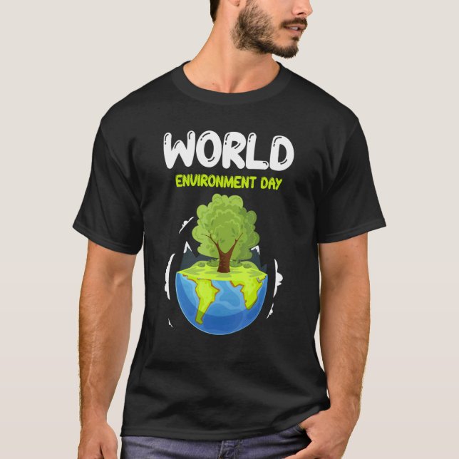 Världsmiljödagen den 5 juni FN T Shirt (Framsida)
