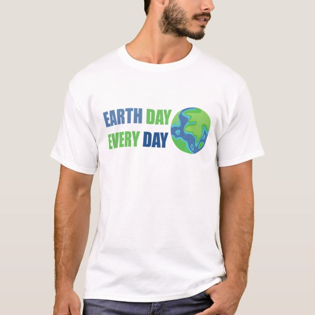 VÄRLDSMILJÖDAGEN, JORDDAGEN VARJE DAG, T SHIRT (Framsida)