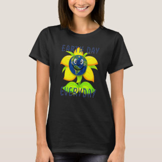 Världsmiljödagen Lycklig N T Shirt