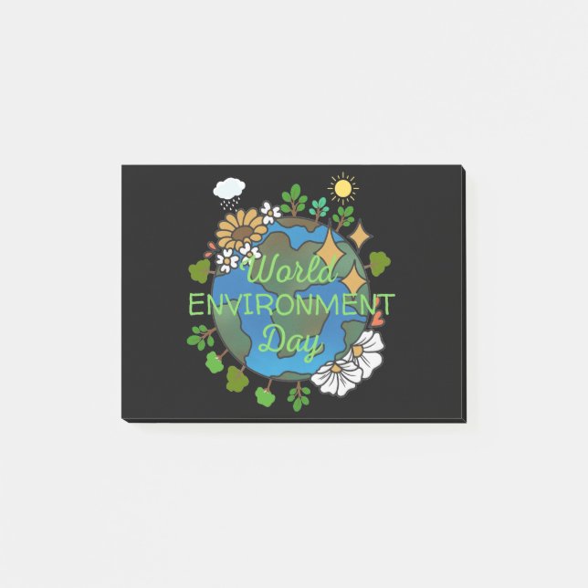 Världsmiljödagen Post-it Block (Framsida)