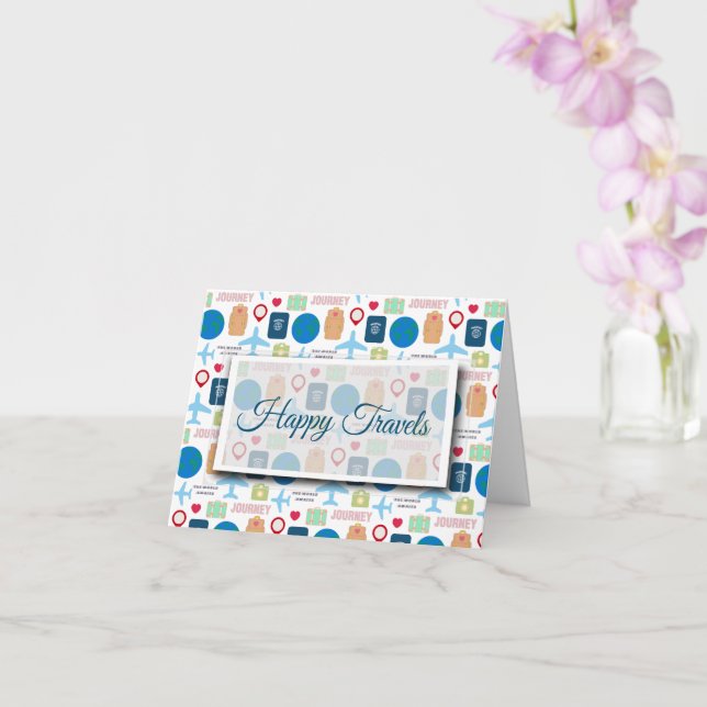 Världsomres faltad  kort (Orkide)