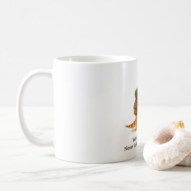 Världsomseglare Skäggig Drakekonst Kaffemugg (Med munk)