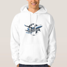 Världsomspännande äventyrsglob & Flygresemössa Hoodie
