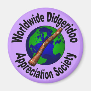 Världsomspännande Didgeridoo gillandesamhälle Magnet