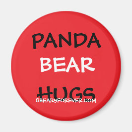 världsomspännande pandabjörnhuvar magnet