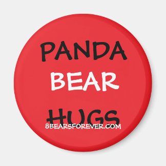 världsomspännande pandabjörnhuvar magnet
