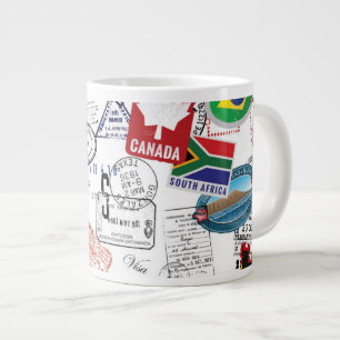 Världspass, Mönster Jumbo Mugg
