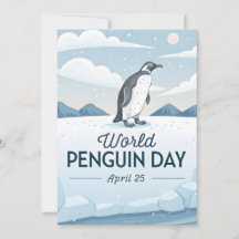 Världspingvinsdagen Vinter Natur Illustration