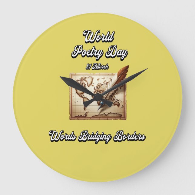 Världspoetridagen. Ord Bridging Gräns. Stor Klocka (Framsida)