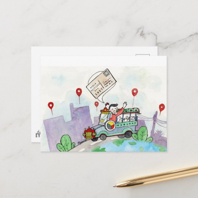 Världspostkortdagen 2021 vykort (Fram/Back In Situ)