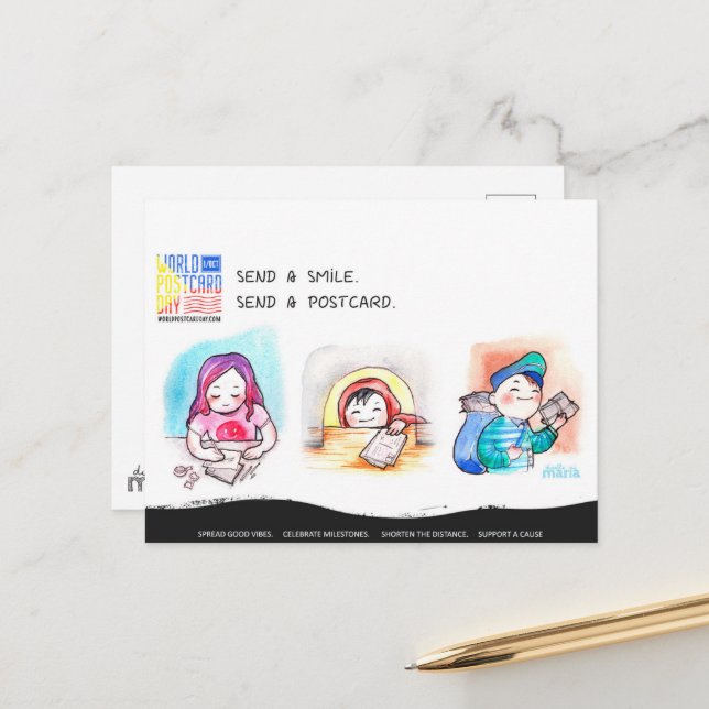 Världspostkortdagen Vykort (Fram/Back In Situ)