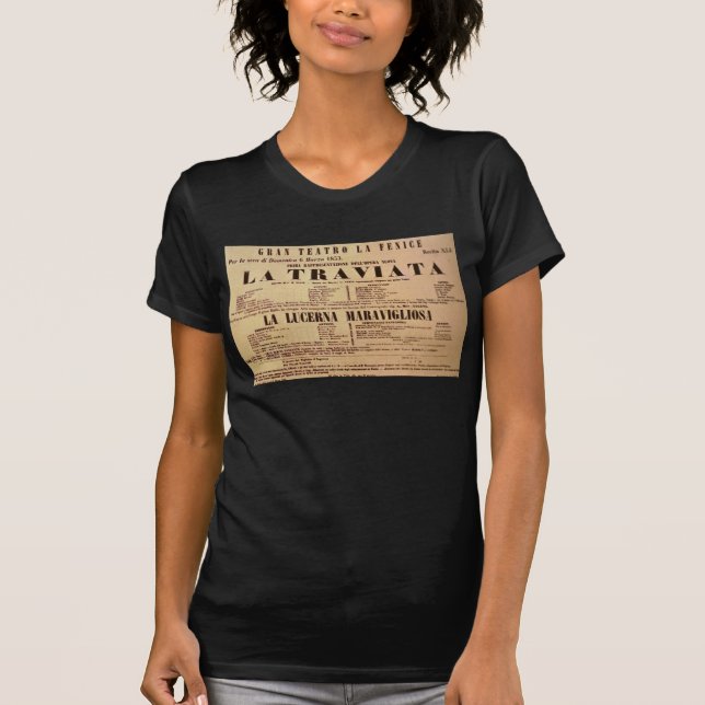 Världspremiäraffisch av La Traviata (1853) T Shirt (Framsida)
