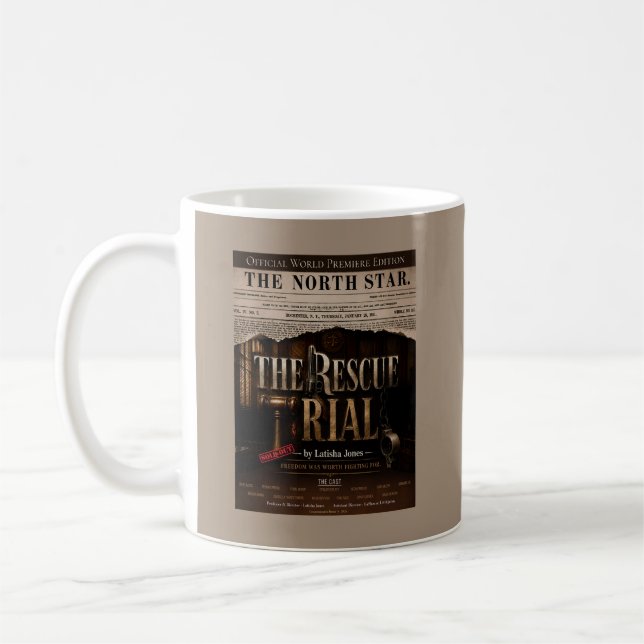 Världspremiärens minnesversion för "The Rescue Tri Kaffemugg (Vänster)