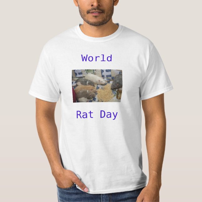 Världsråttadag Tee Shirt (Framsida)