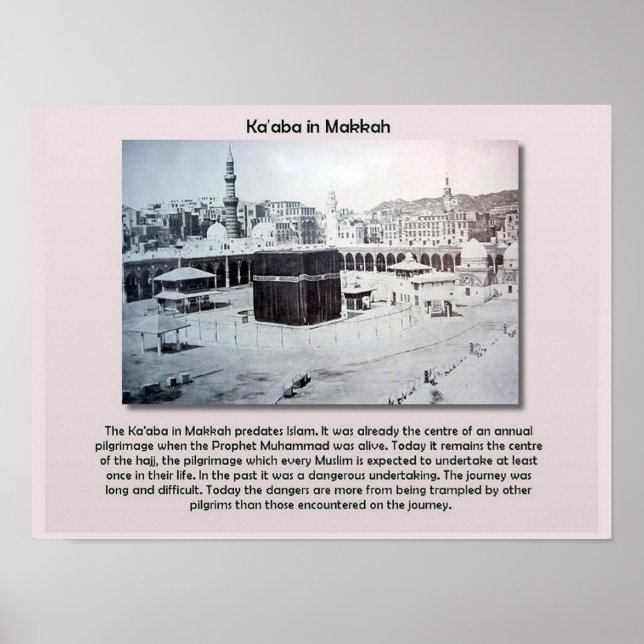 Världsreligioner, islam, Ka'aba, Makkah Poster (Framsidan)