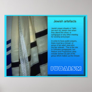 Världsreligioner, judiska artefacts poster