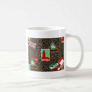 världsresenär kaffemugg