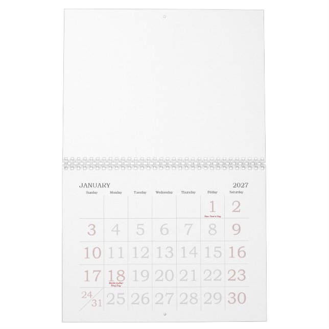 VÄRLDSSCHACK CALANDER KALENDER (Jan 2027)