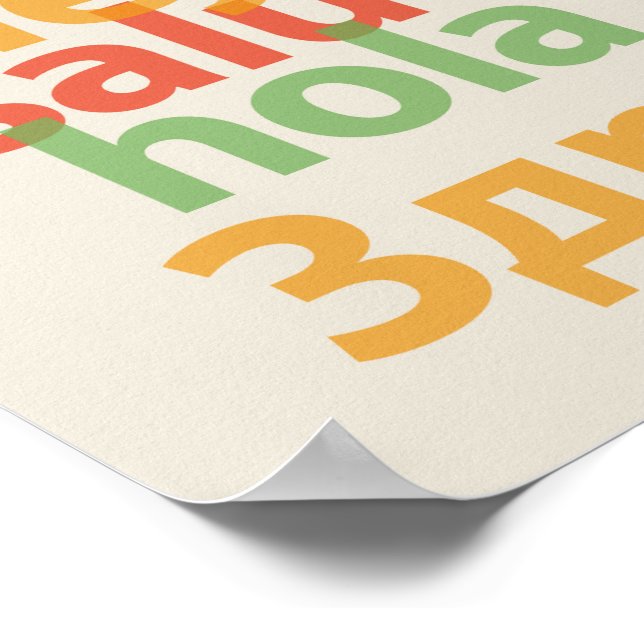 Världsspråk Hej 20 x 16-tums Poster (Hörn)