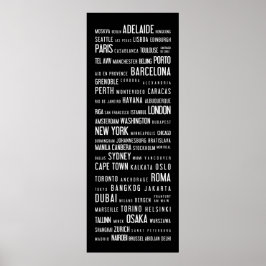 Världsstäder Poster