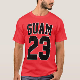 Världsstjärna 23 för basket för GUAM SPRINGA 671 T Shirt