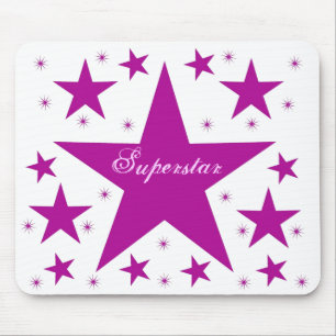 Världsstjärna Mousepad, lila Musmatta