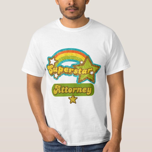 Världsstjärnaadvokat T-shirt (Framsida)