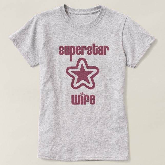 Världsstjärnafru Tee (Design framsida)