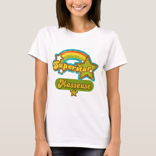 VärldsstjärnaMasseuse T-shirt (Framsida)