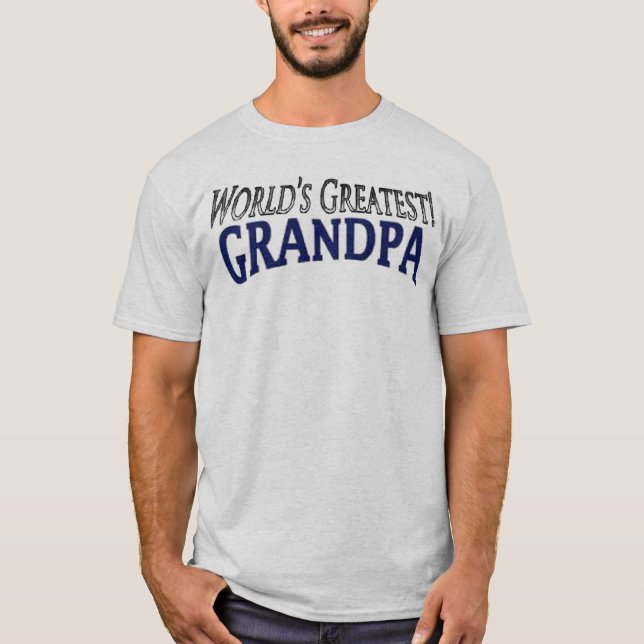 Världsstörstamorfar T Shirt (Framsida)