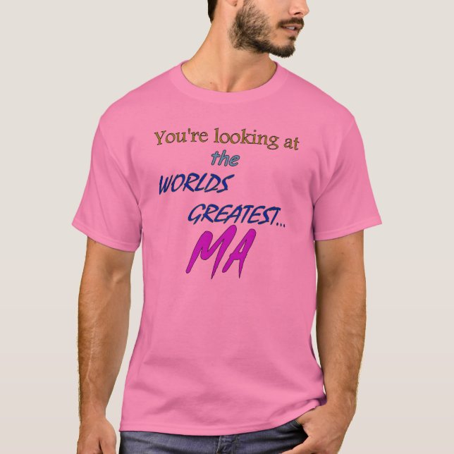 Världsstörstamorsor Tee Shirt (Framsida)