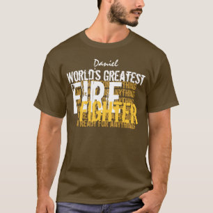 Världsstörstan AVFYRAR KÄMPEanpassningsbarnamn T Shirt