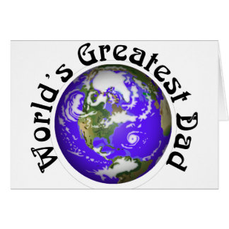 Världsstörstapappa! Hälsningskort