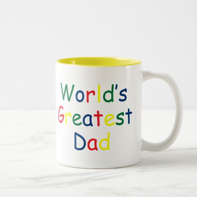 Världsstörstapappa Två-Tonad Mugg (Höger)