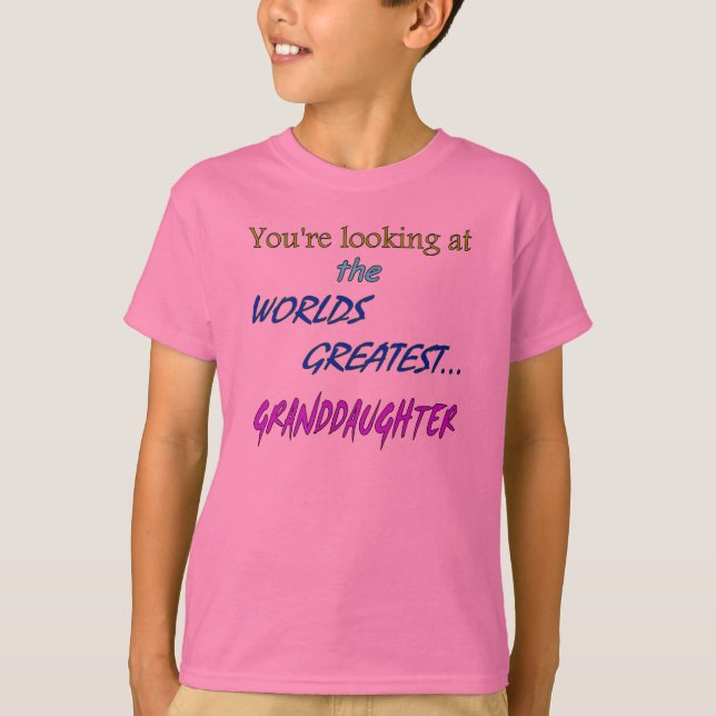 Världsstörstasondotter Tee Shirt (Framsida)