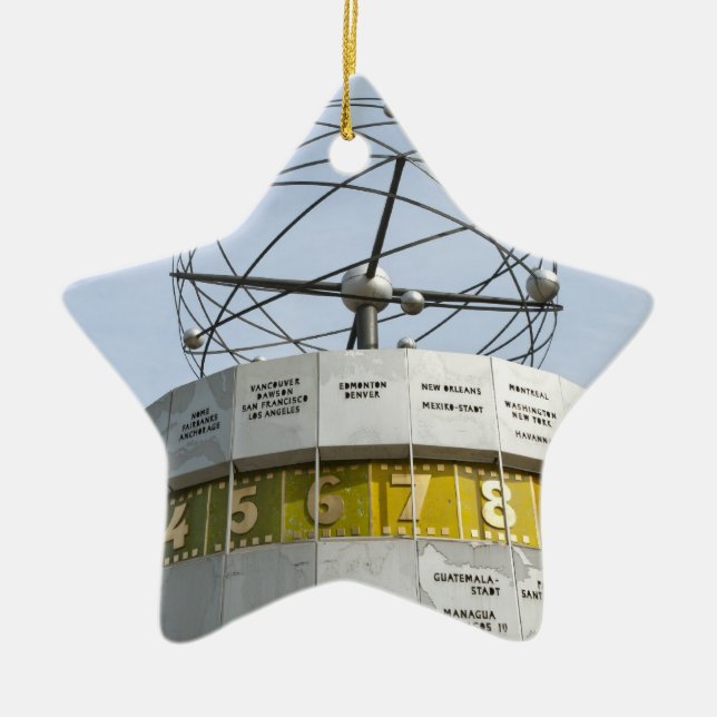 Världstidsklocka i Berlin Julgransprydnad Keramik (Framsidan)