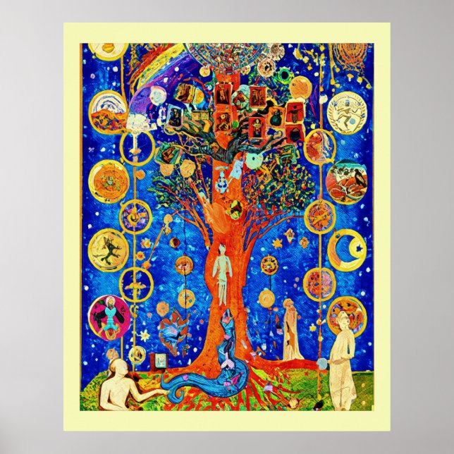 Världsträd Natt Poster (Framsidan)