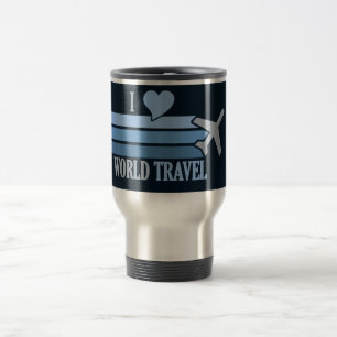 Världstravel mug - välj stil & färga resemugg
