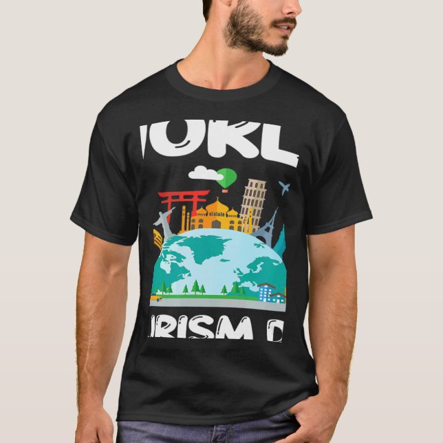 Världsturistdagen FN T Shirt (Framsida)
