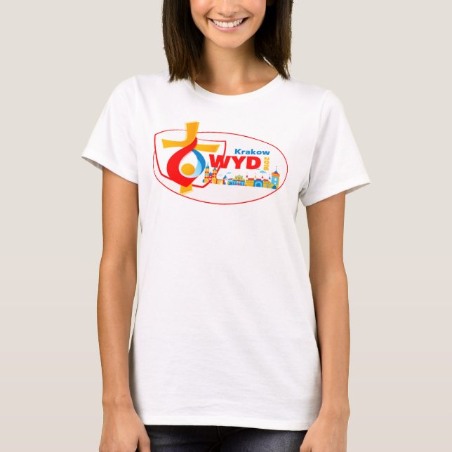 VÄRLDSUNGDOMDAG 2016 UTRUSTAR KRAKOW POLEN T-SHIRT (Framsida)