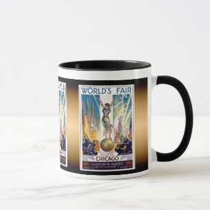 Världsutställningen i Chicago 1933 - Vintage Retro Mugg