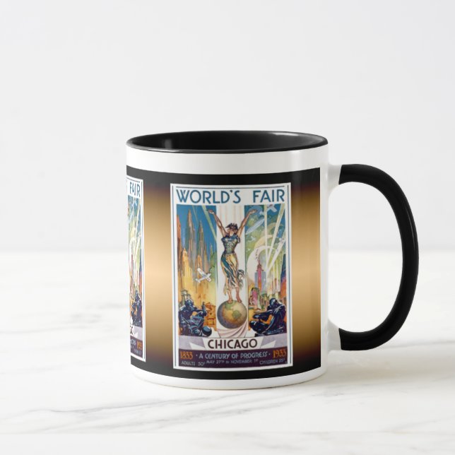 Världsutställningen i Chicago 1933 - Vintage Retro Mugg (Höger)