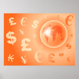 Världsvaluta Poster
