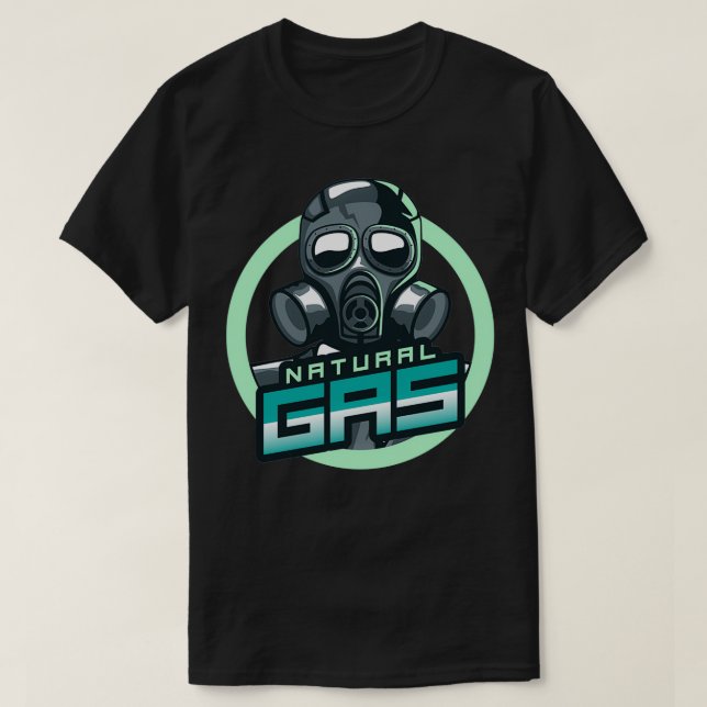 Världx27:s största källa till giftig naturgasmask t shirt (Design framsida)