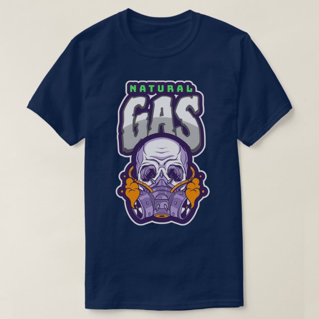 Världx27:s största källa till giftig naturgasmask t shirt (Design framsida)