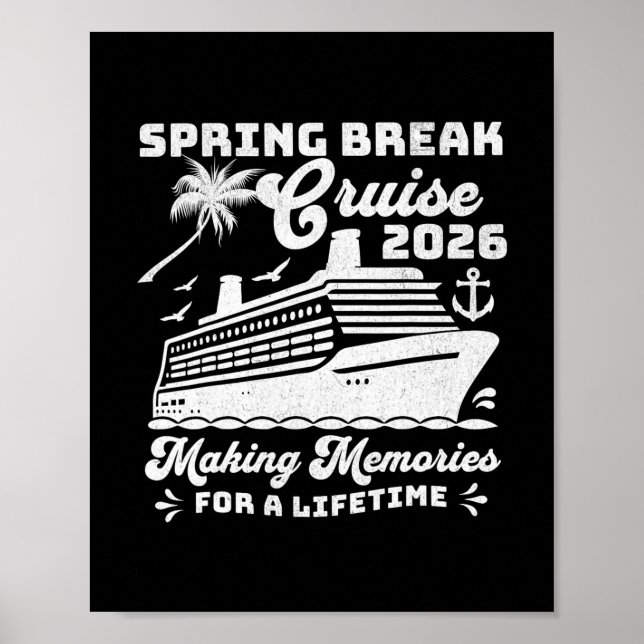 Vårledighetskryssning 2026 Matchande familjegrupps Poster (Framsidan)