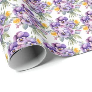 Vårliga penséer pensé presentpapper