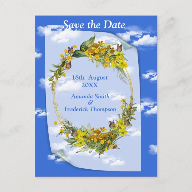 Vårlöknar Blommor Meddelande Vykort (Framsida)